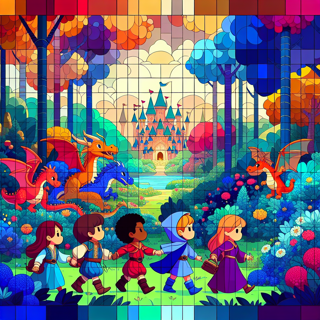 Adventure Quest Kingdom Painting Number Kit