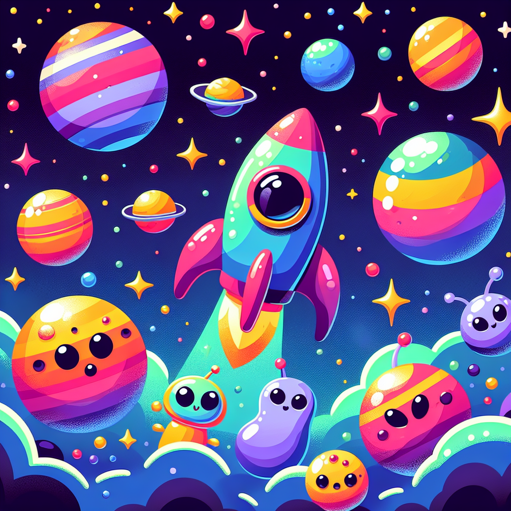 Curious Outer Space Adventure Paint By Number