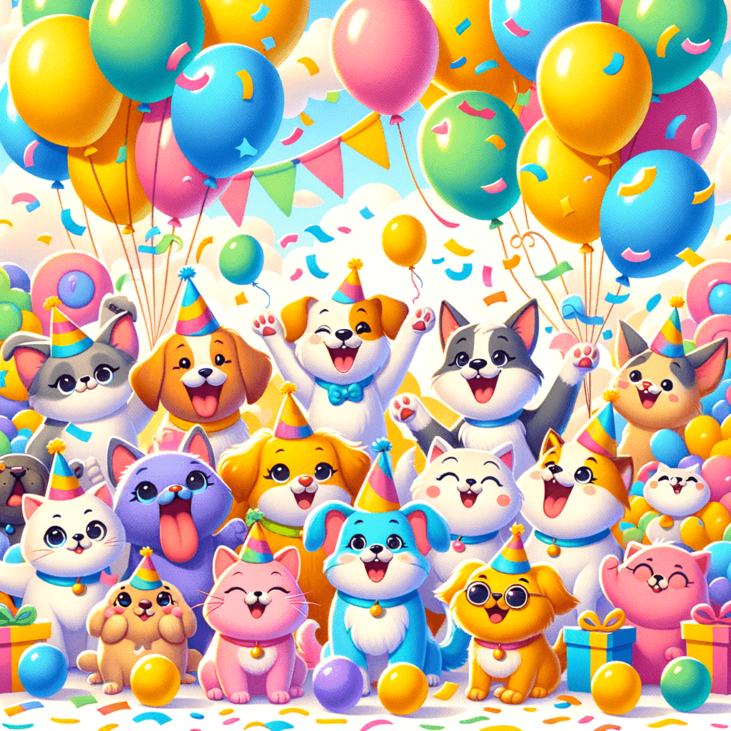 Delightful Pet Parade Paint By Numbers