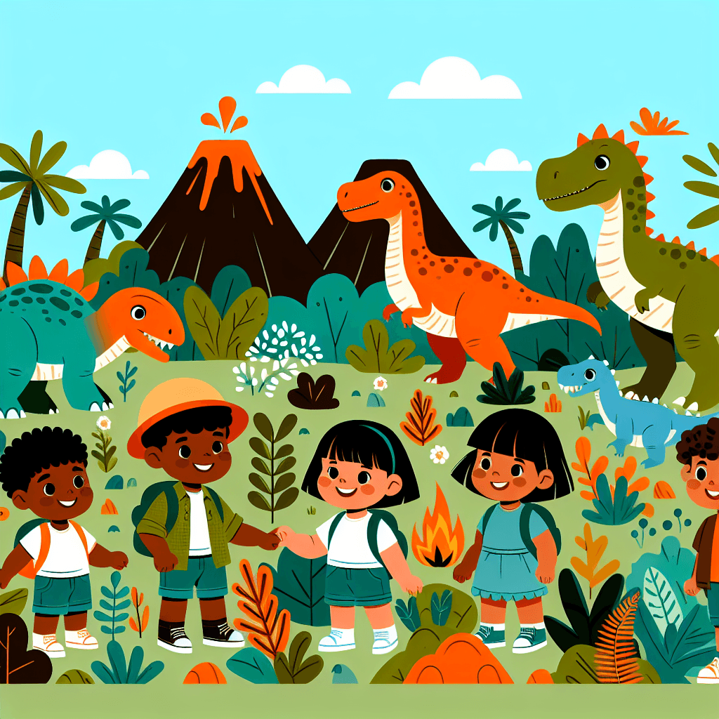 Journey To Dino Land Painting Number Kit