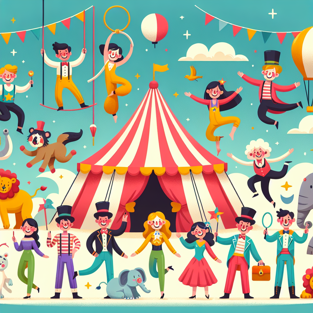 Cheery Circus Performance Paint By Numbers