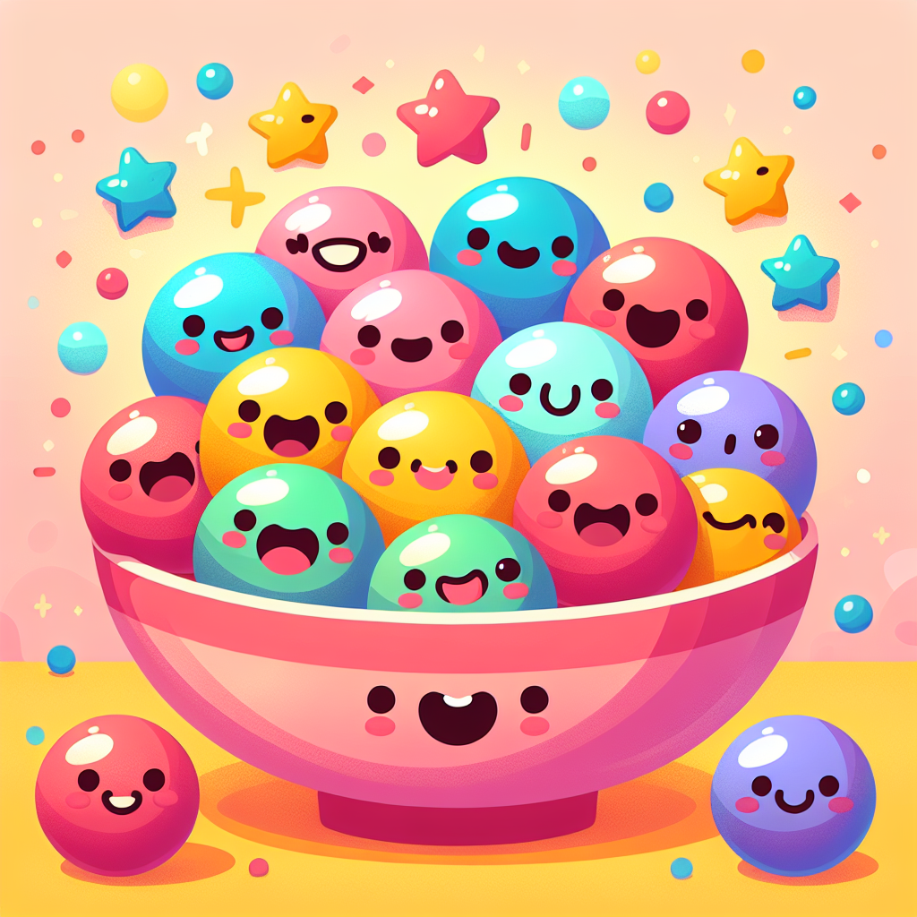 Giggly Gumballs Paint By Numbers Art