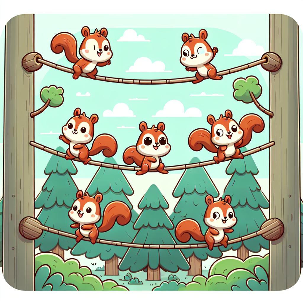 Silly Squirrel Circus Numbered Painting Kits