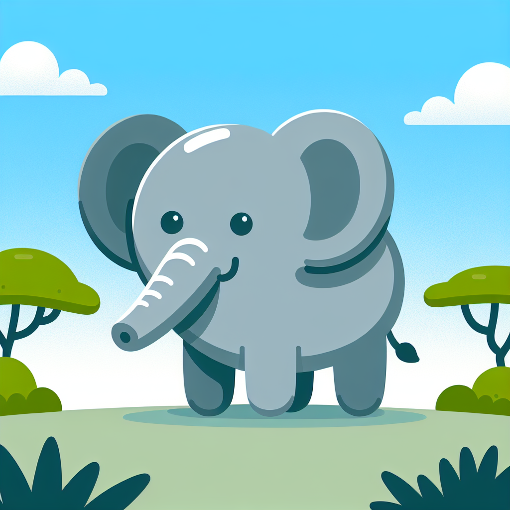 Enthusiastic Elephant Paint By Numbers