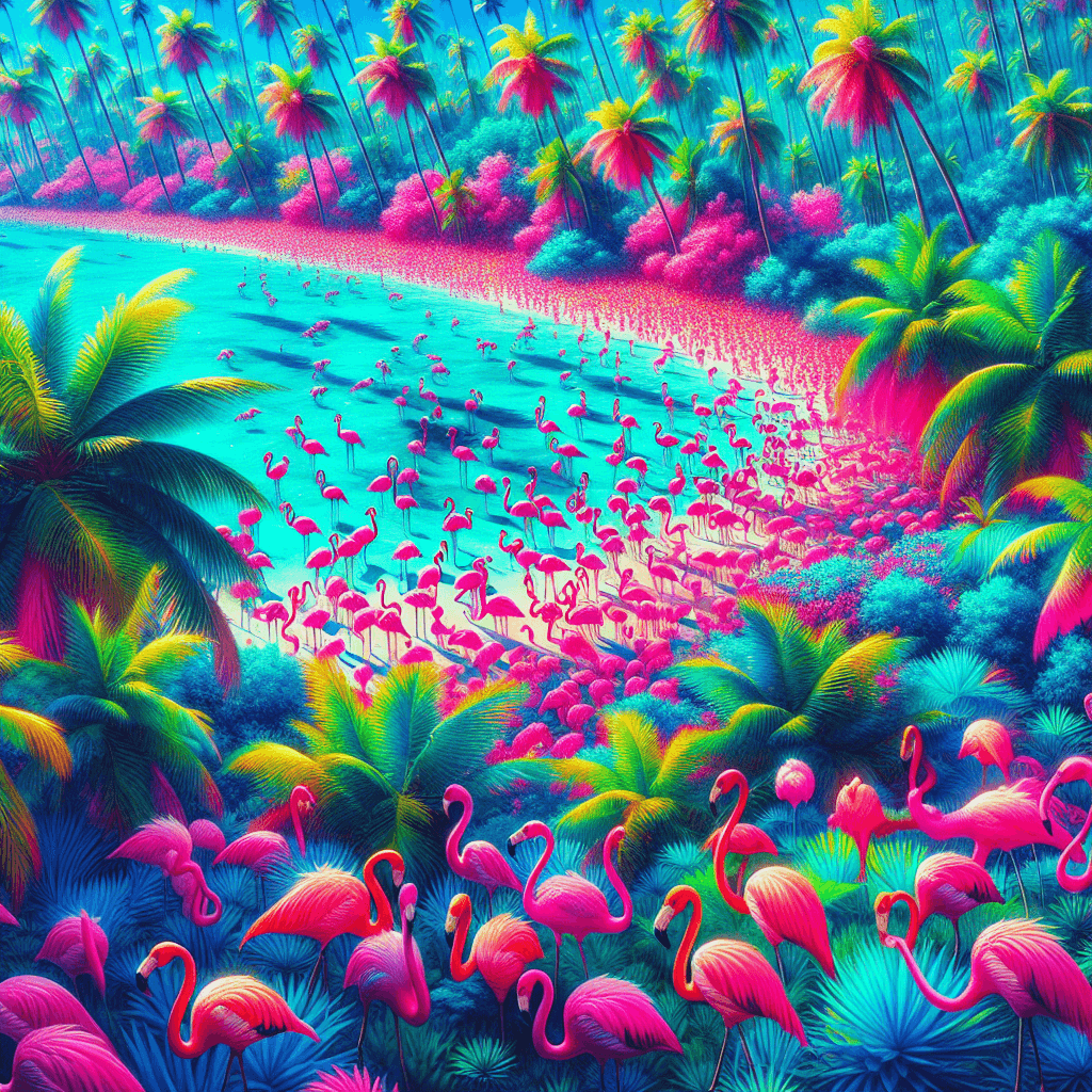 Tropical Bliss Escape Painting Number Kit