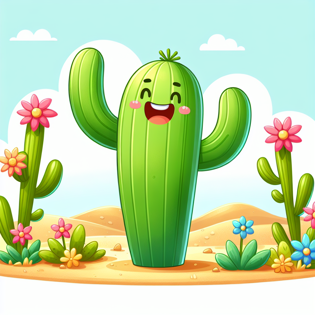 Cute Cactus Paint By Numbers Art