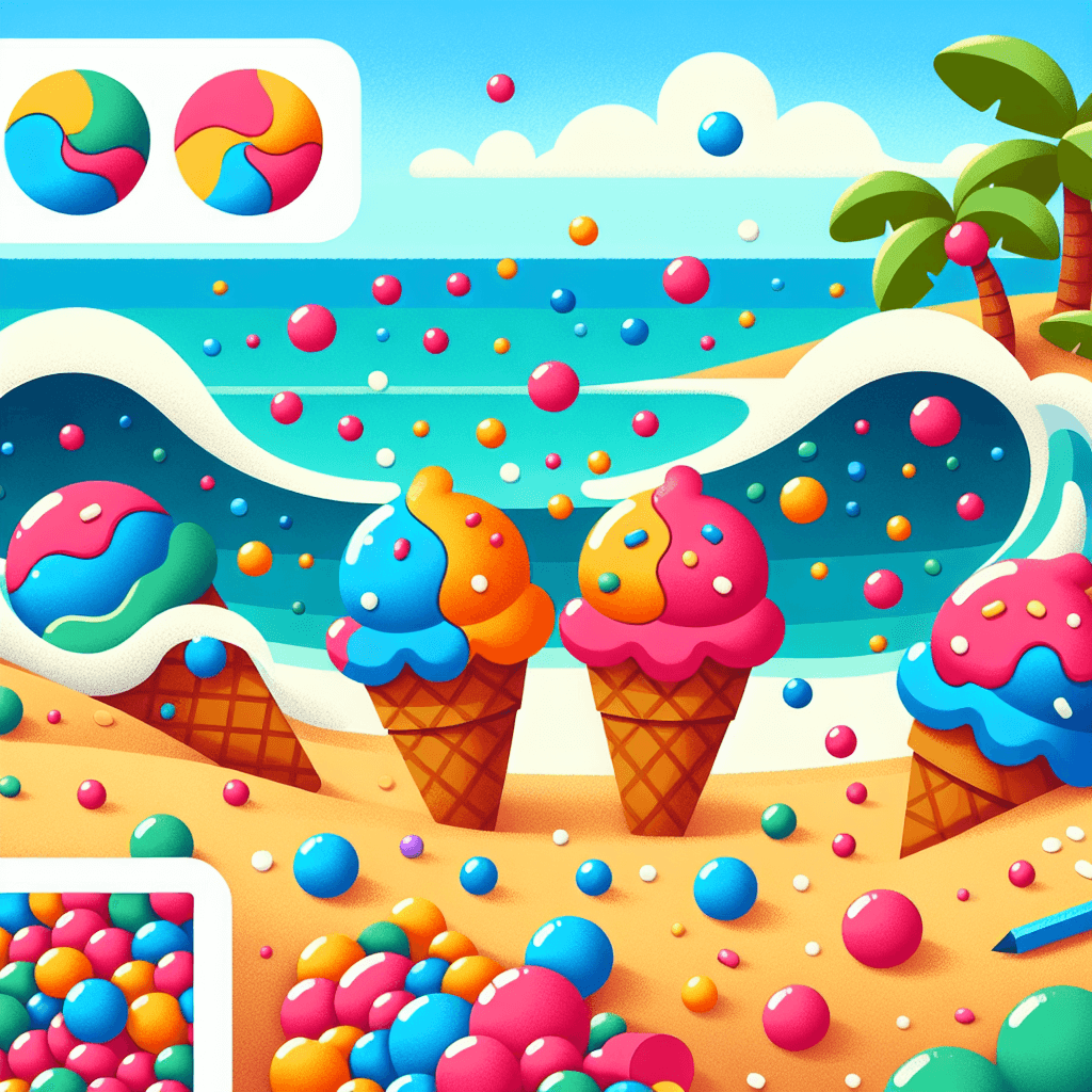 Ice Cream Island Getaway Paint By Number