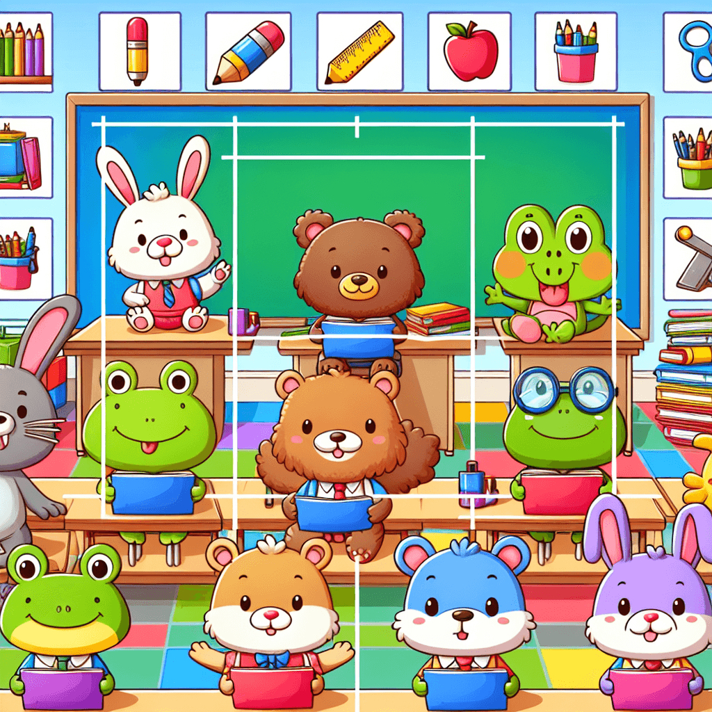 Silly Animal School Paint By Numbers Kits