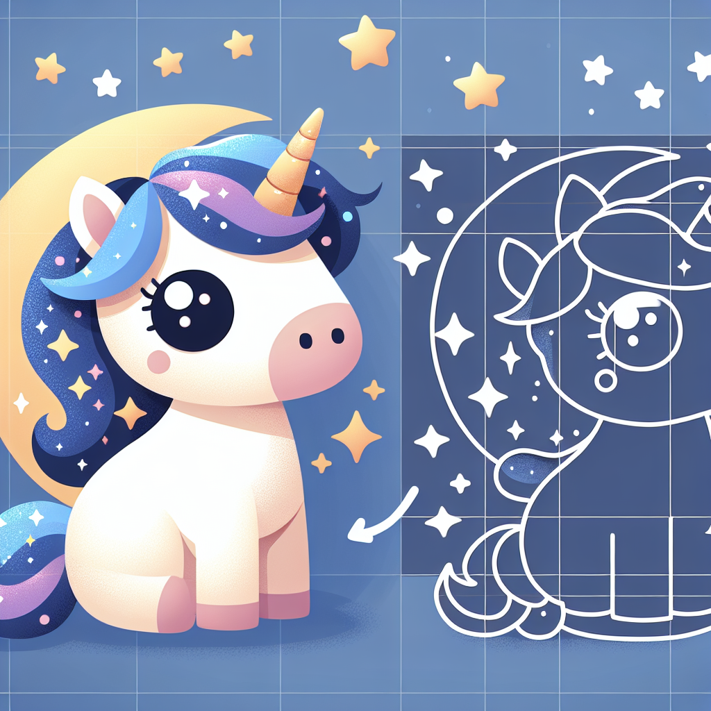 Starry Unicorn Paint By Color