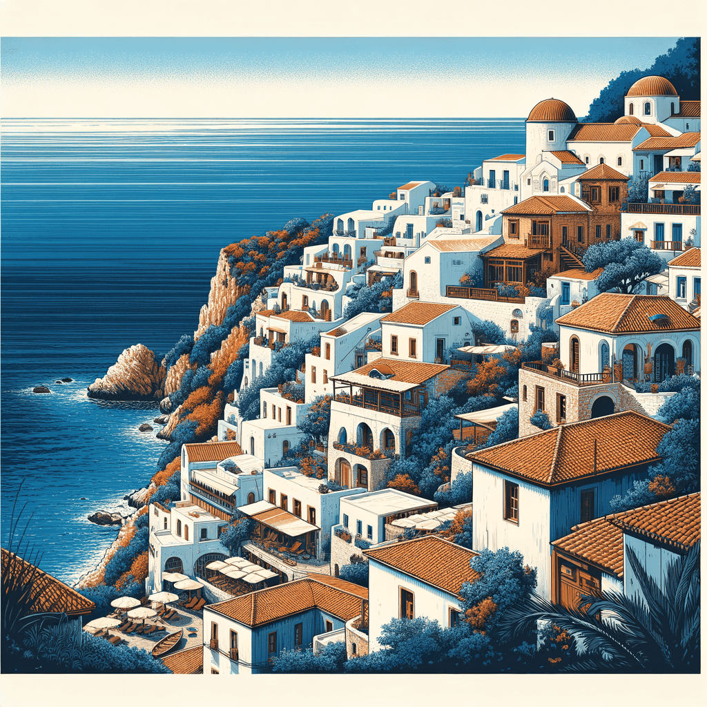 Mediterranean Coastal Bliss Paint By Numbers Art