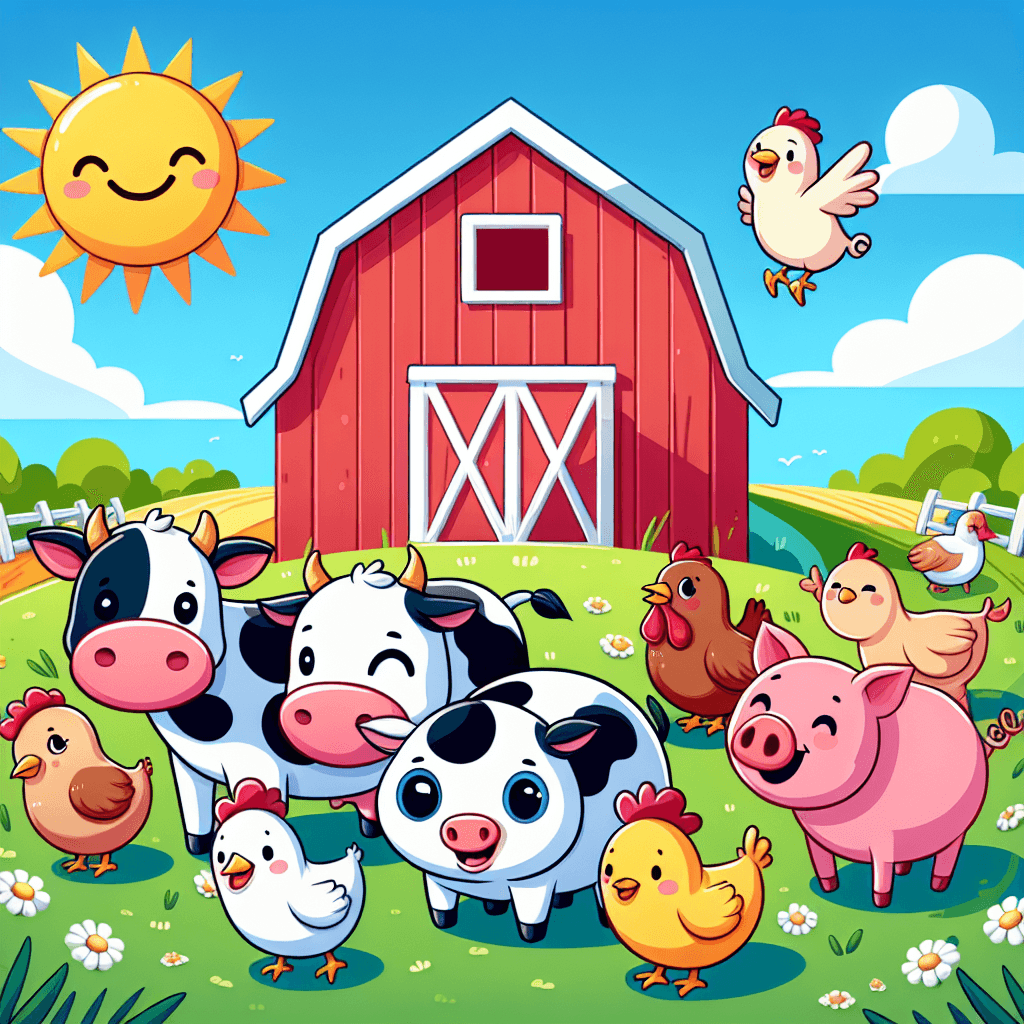 Jolly Farmyard Friends DIY Paint By Numbers