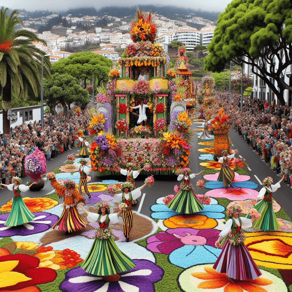 Madeira Flower Festival - Portugal Paint By Numbers Kits