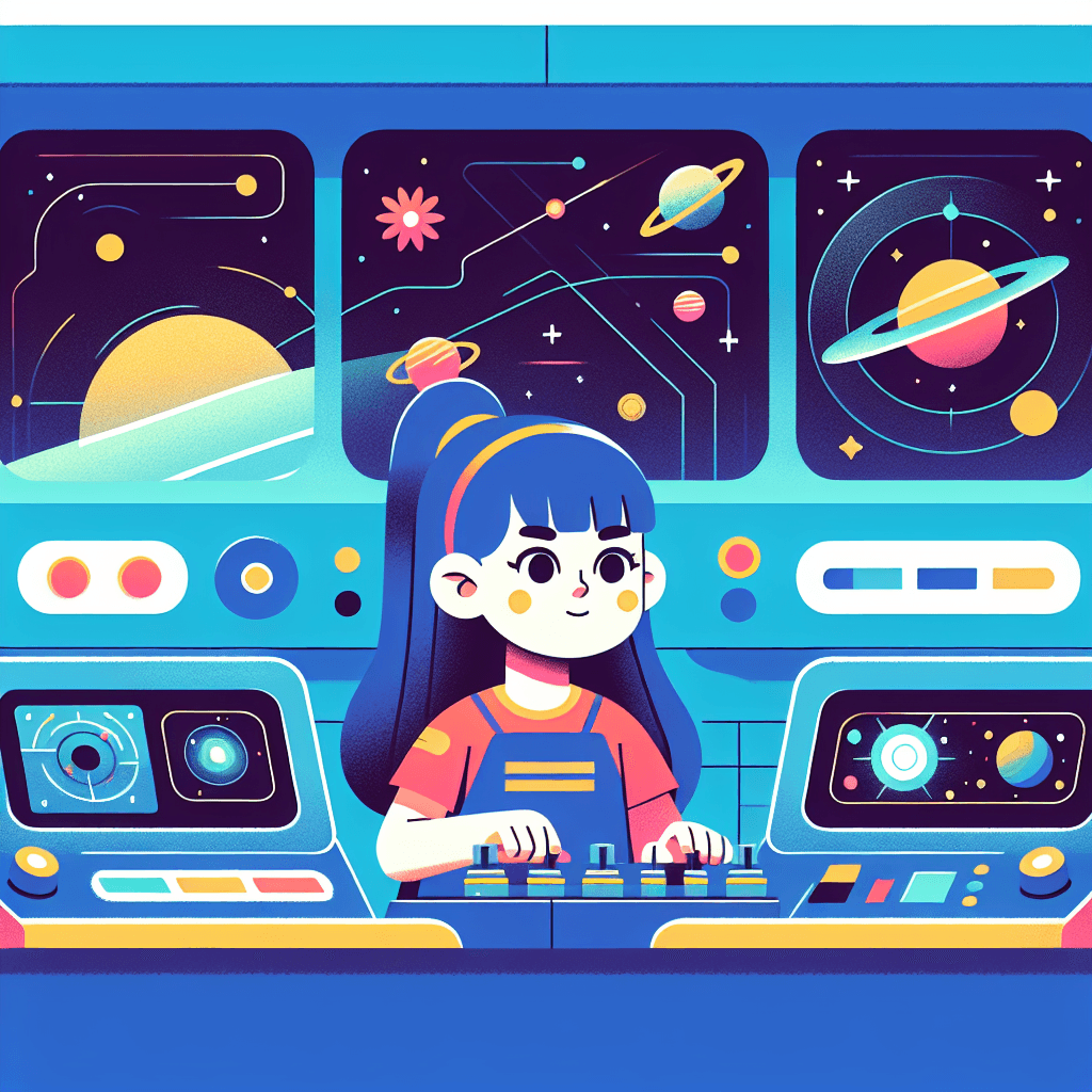 Futuristic Space Command Paint By Color