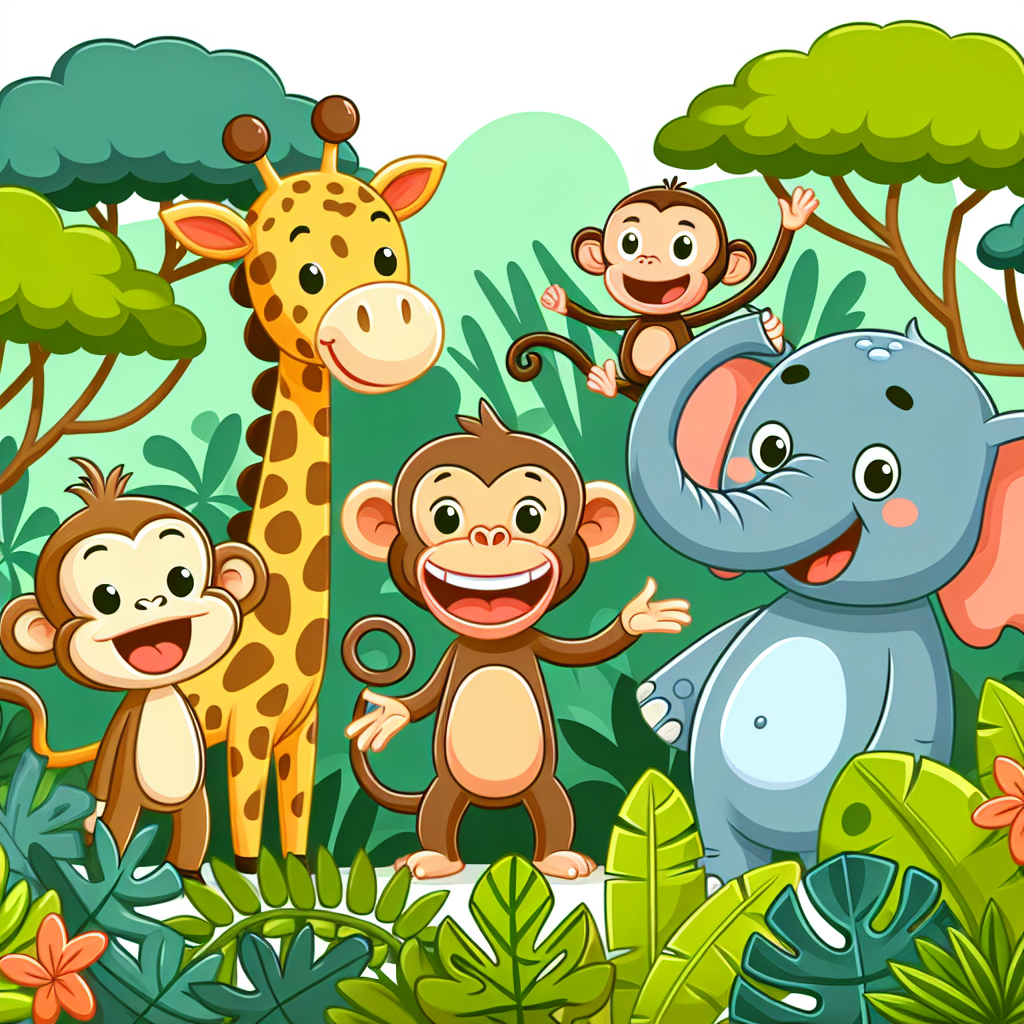 Wacky Wild Animals Paint By Number