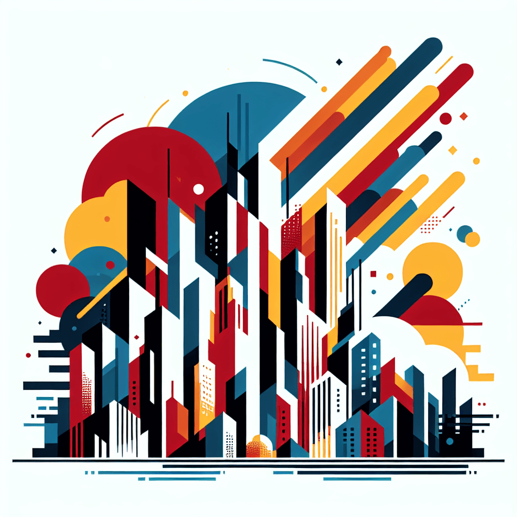 Abstract Metropolis Numbered Painting Kits