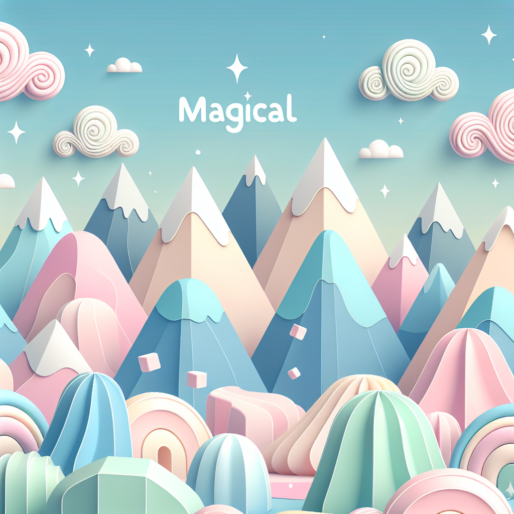 Magical Marshmallow Mountains Paint By Numbers