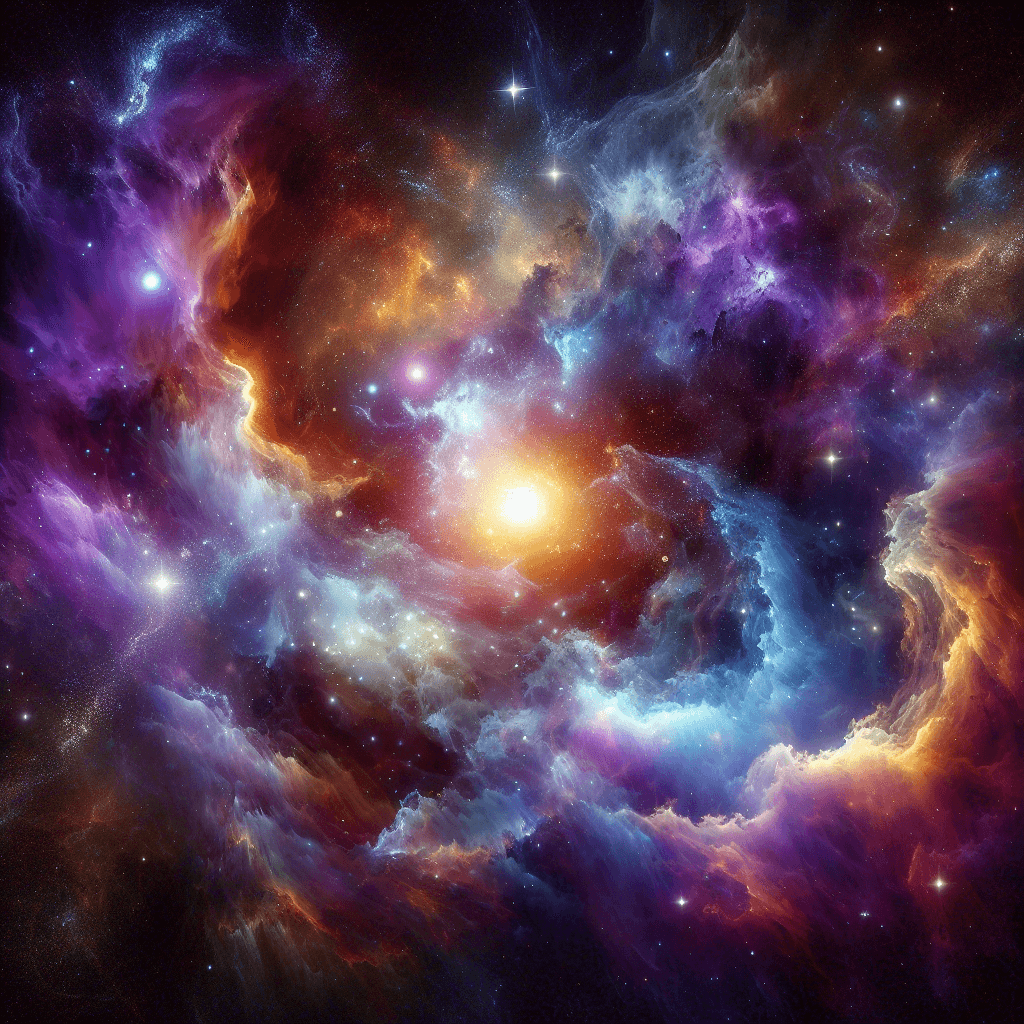 Galactic Nebula Adventure Paint By Color