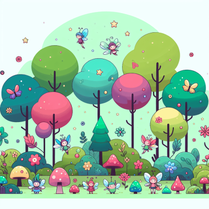 Whimsical Magical Forest DIY Paint By Numbers