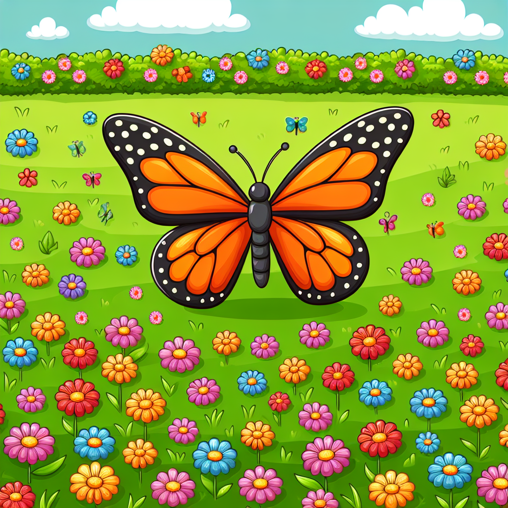 Majestic Monarch Numbered Painting Kits