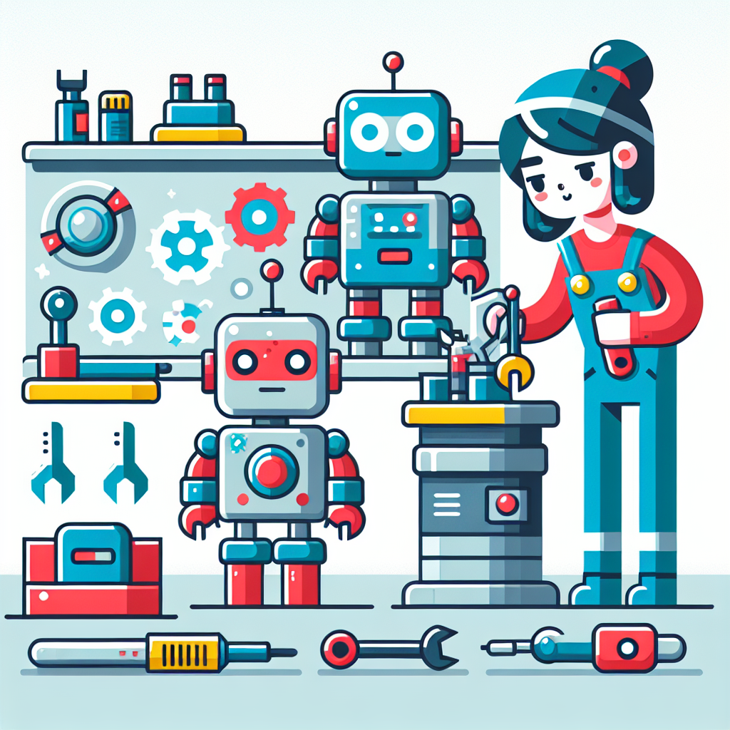 Robo Repair Shop Paint By Numbers Art