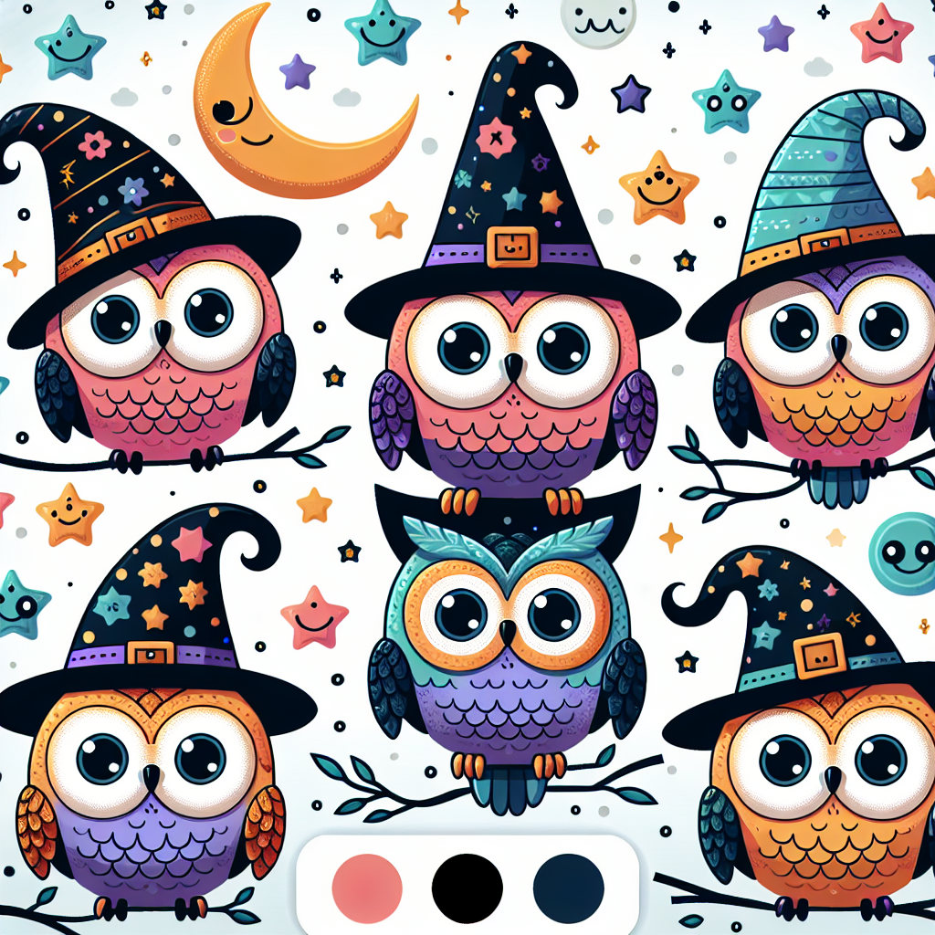 Wondrous Wizarding Owls Paint By Numbers Art