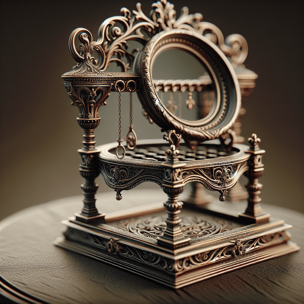 Antique Charm Jewelry Stand Numbered Painting Kits