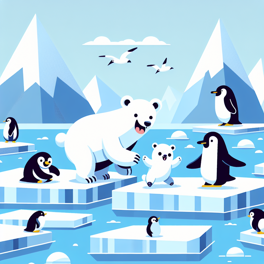 Playful Polar Playground DIY Paint By Numbers