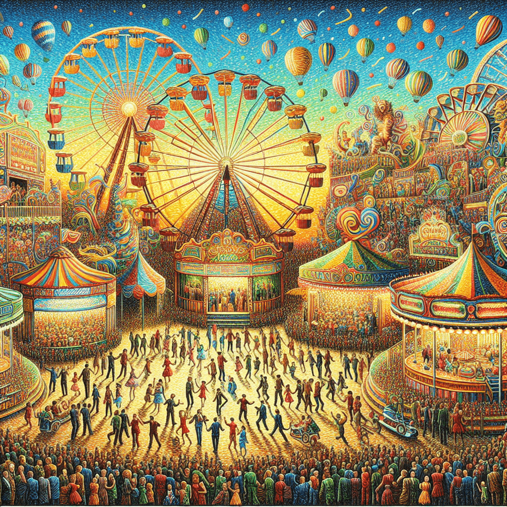 Lively Carnival Festival Painting Number Kit
