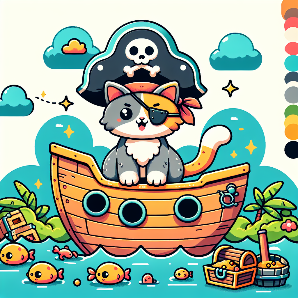 Adventures Of Pirate Paws Painting By Numbers Kit