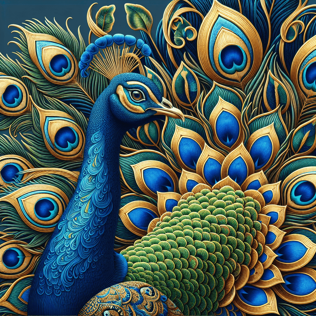 Regal Eastern Peacocks Paint By Numbers Art
