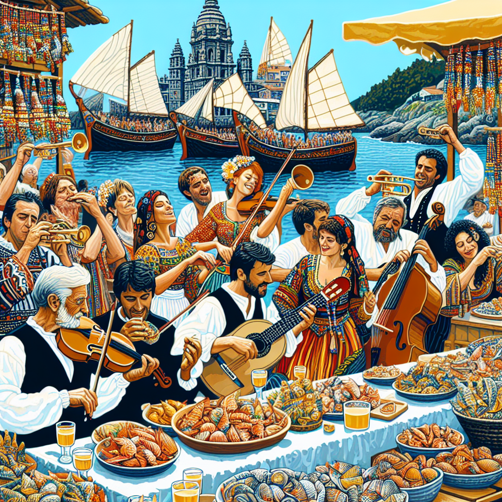Fiesta Del Marisco - Galicia, Spain Painting By Numbers Kit