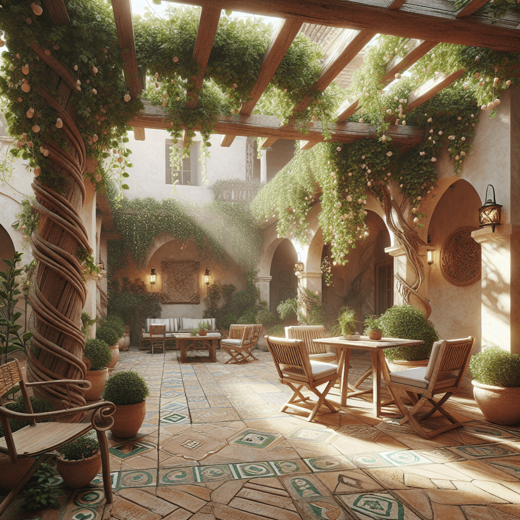 Mediterranean Courtyard Delight Paint By Number