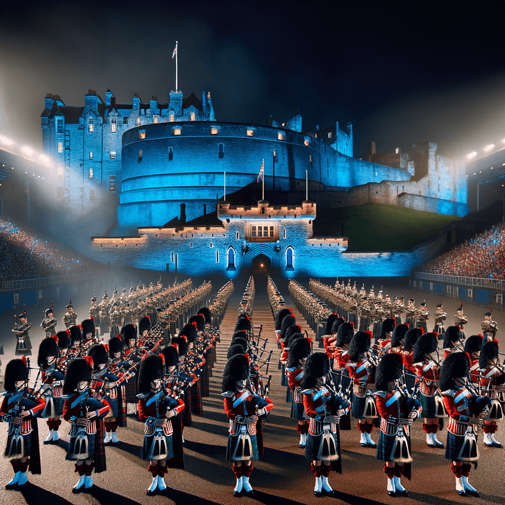 Edinburgh Military Tattoo - Scotland Painting By Numbers Kit