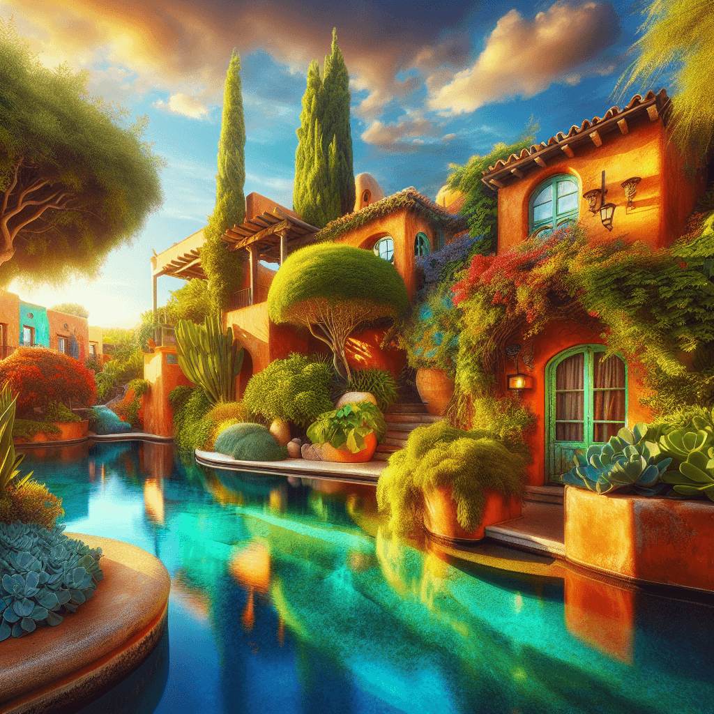 Mediterranean Oasis Tranquility Painting Number Kit