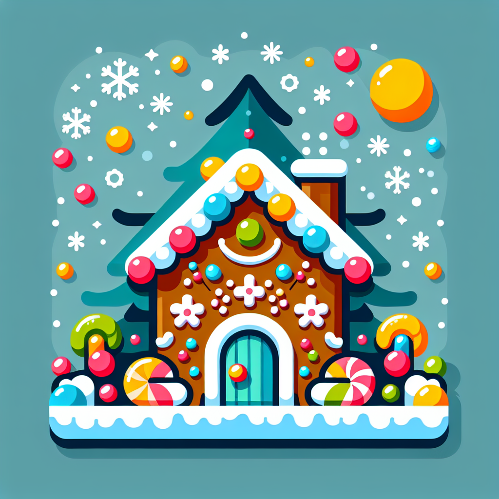 Gingerbread House Extravaganza Painting Number Kit