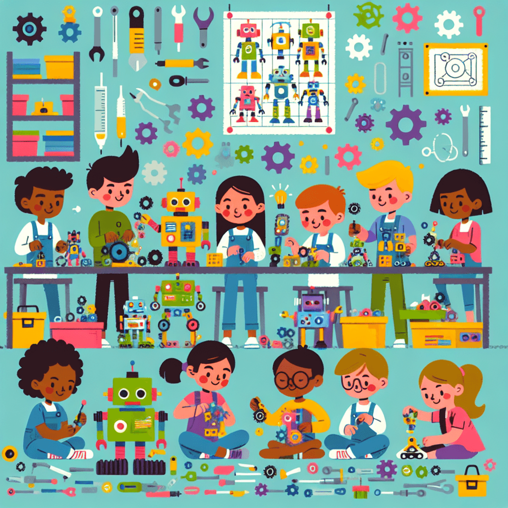 Robot Construction Zone Painting Number Kit
