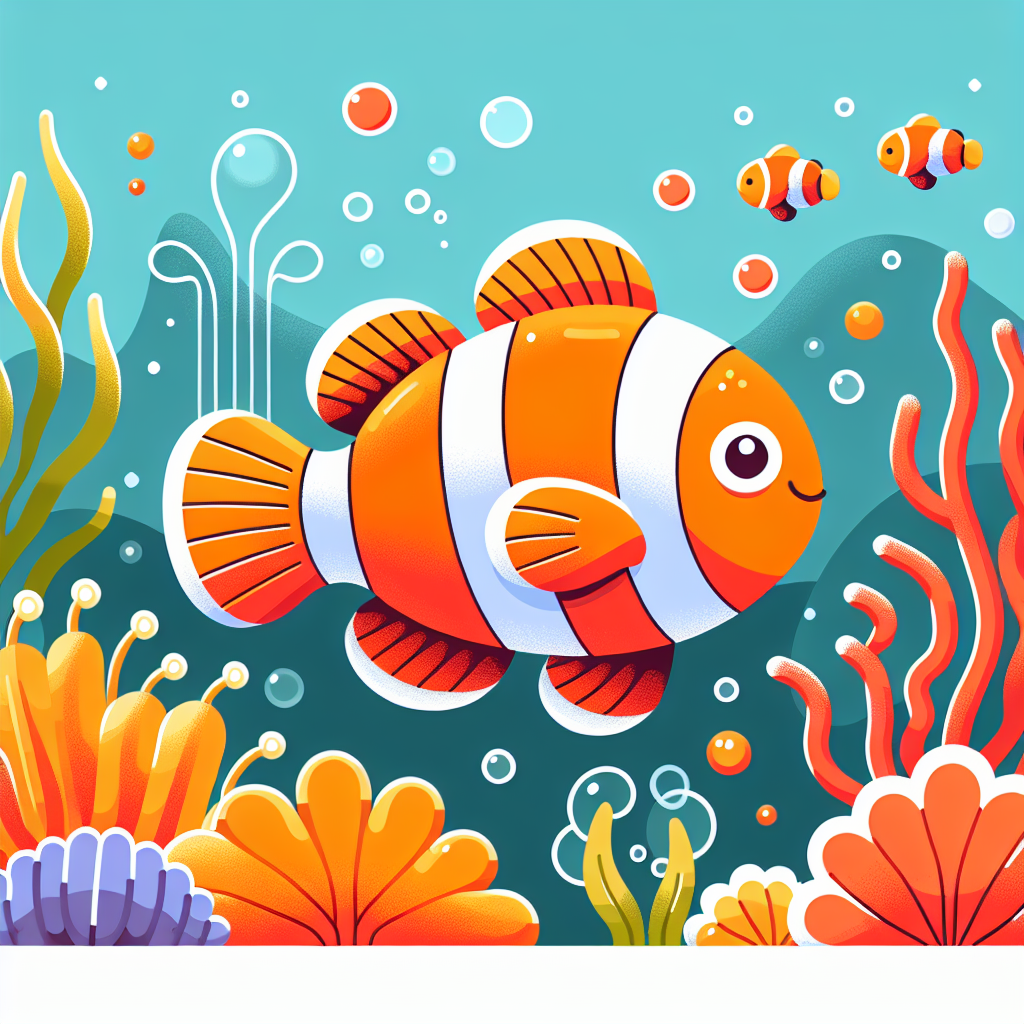 Happy Clownfish Painting By Numbers Kit