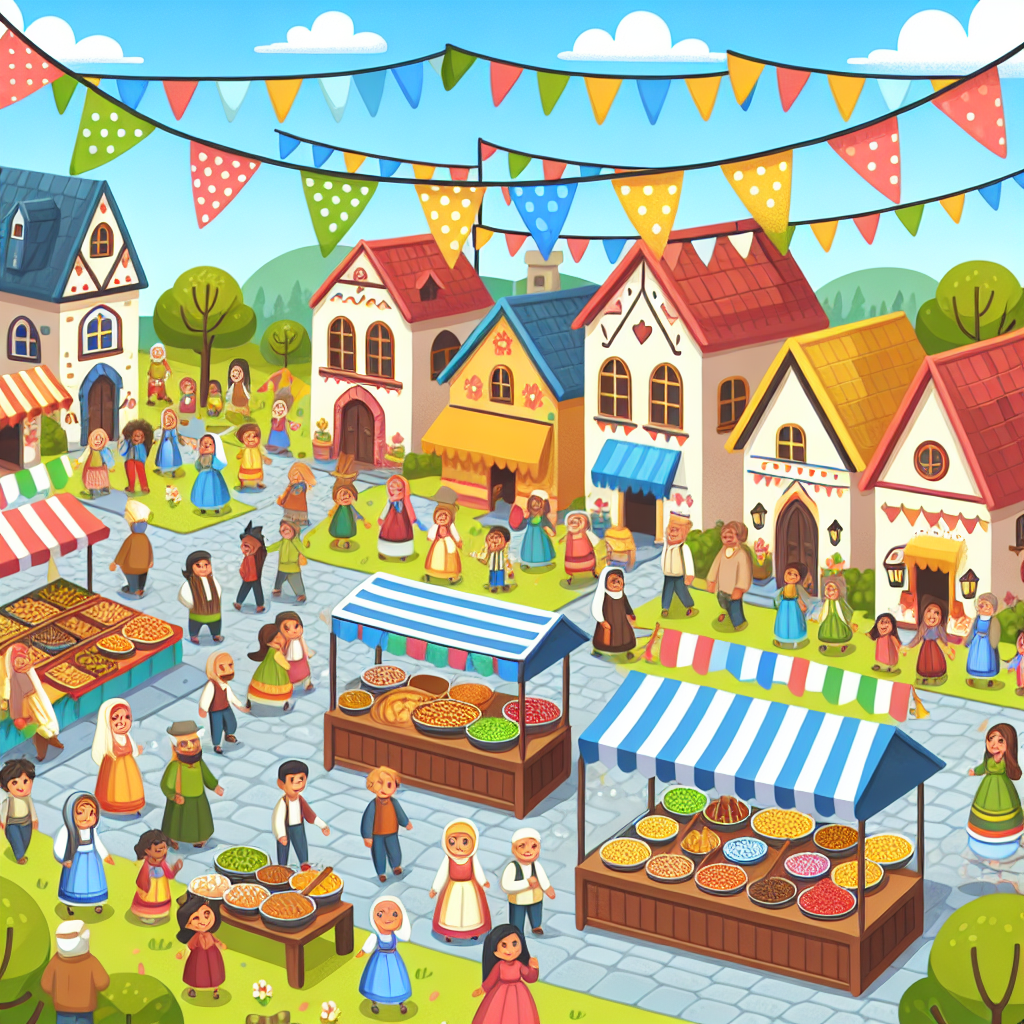 Charming Village Celebration DIY Paint By Numbers
