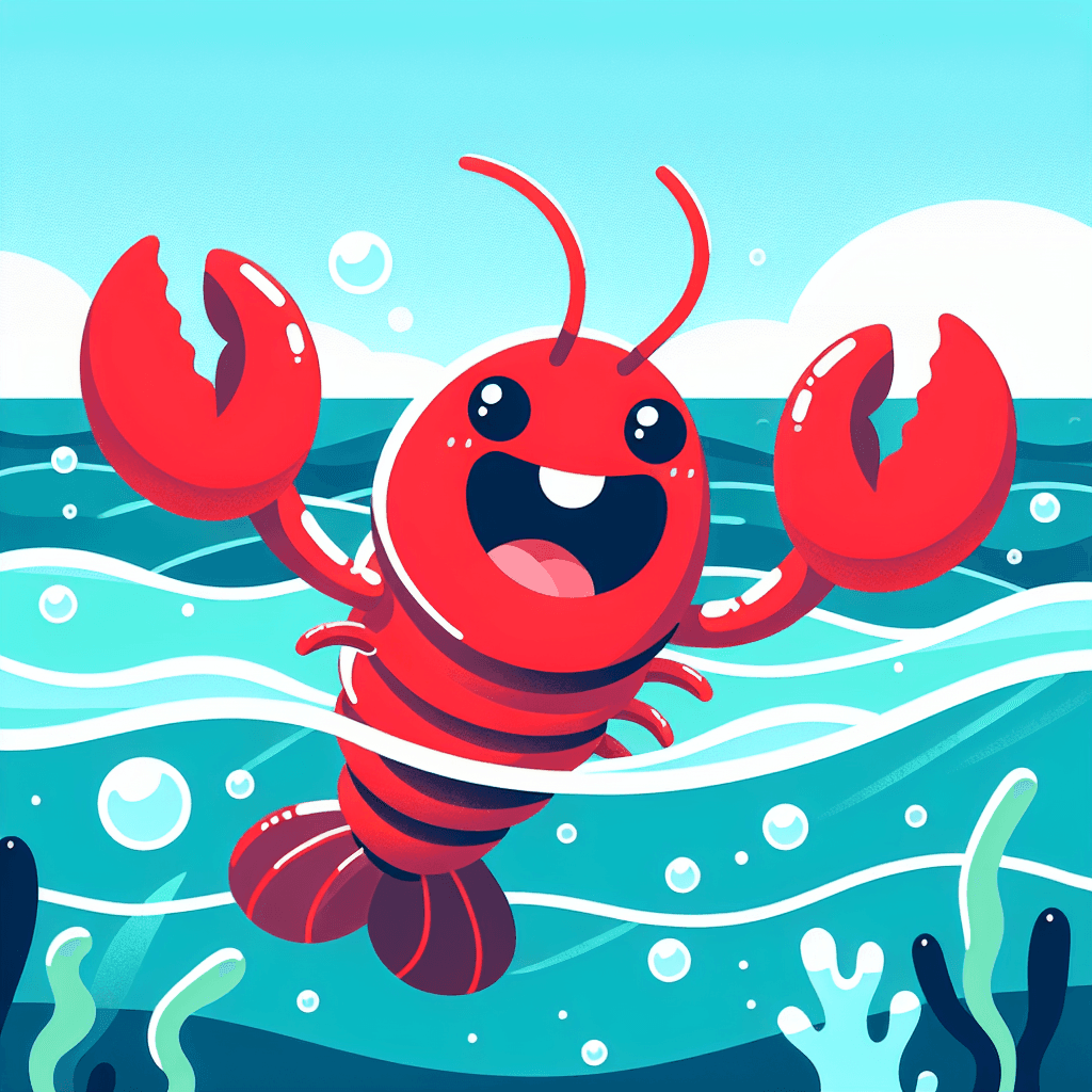 Lively Lobster Lagoon Painting By Numbers Kit