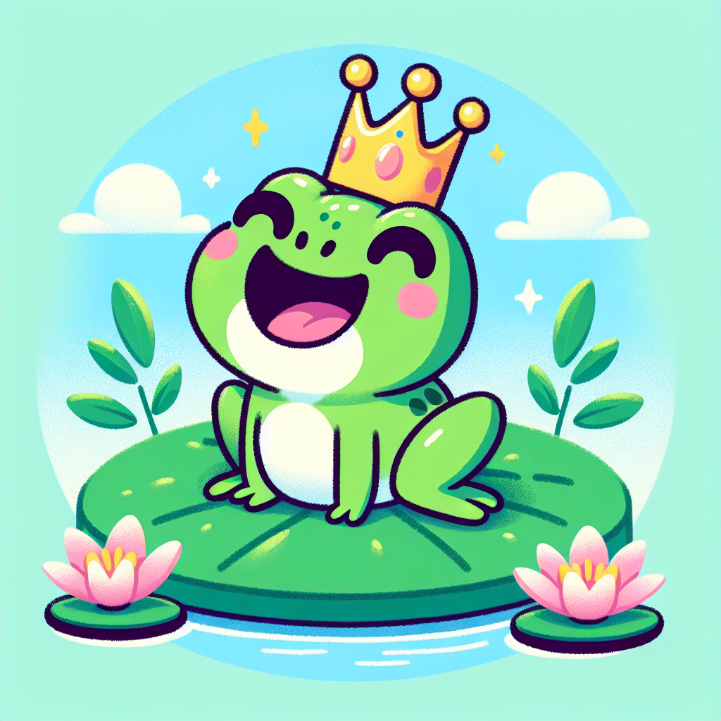 Adorable Frog Prince Painting By Numbers Kit