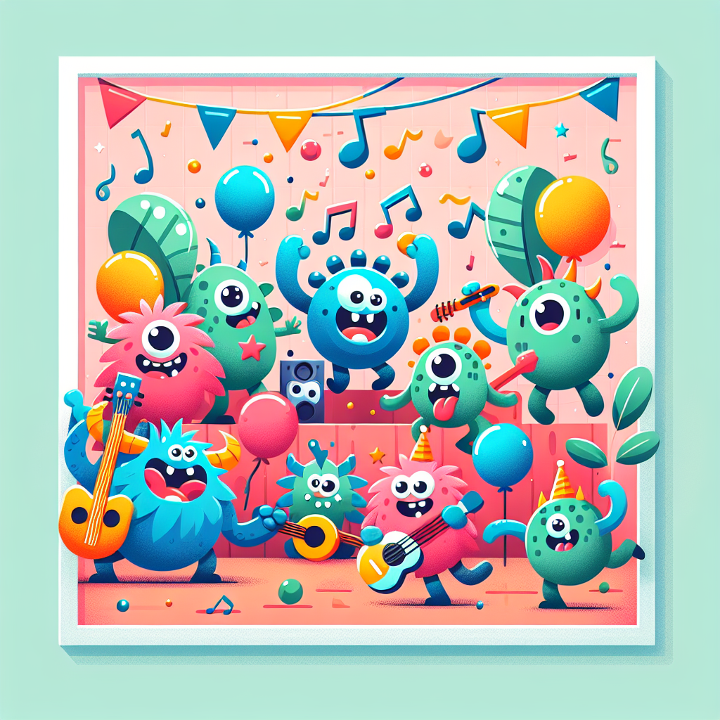 Silly Monster Jam Session Paint By Numbers Art