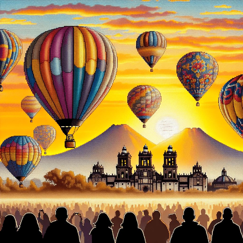 Balloon Fiesta De Los Volcanes - Mexico Paint By Numbers