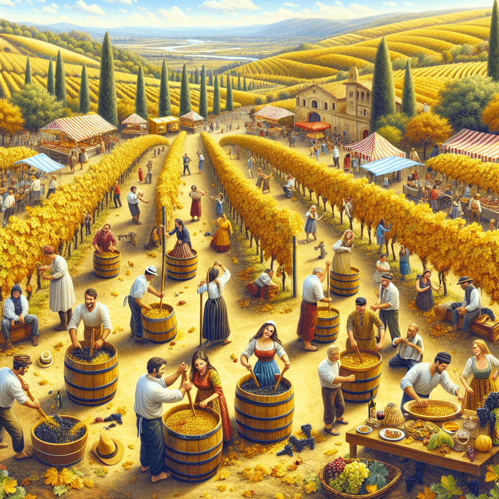 Ribeira Sacra Wine Harvest Festival Paint By Numbers Art