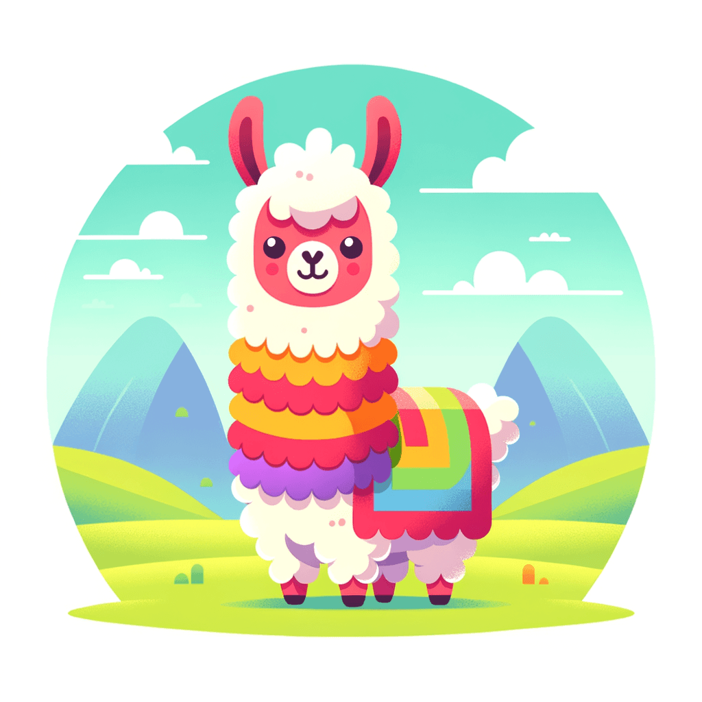 Funky Llama Adventure Number Painting