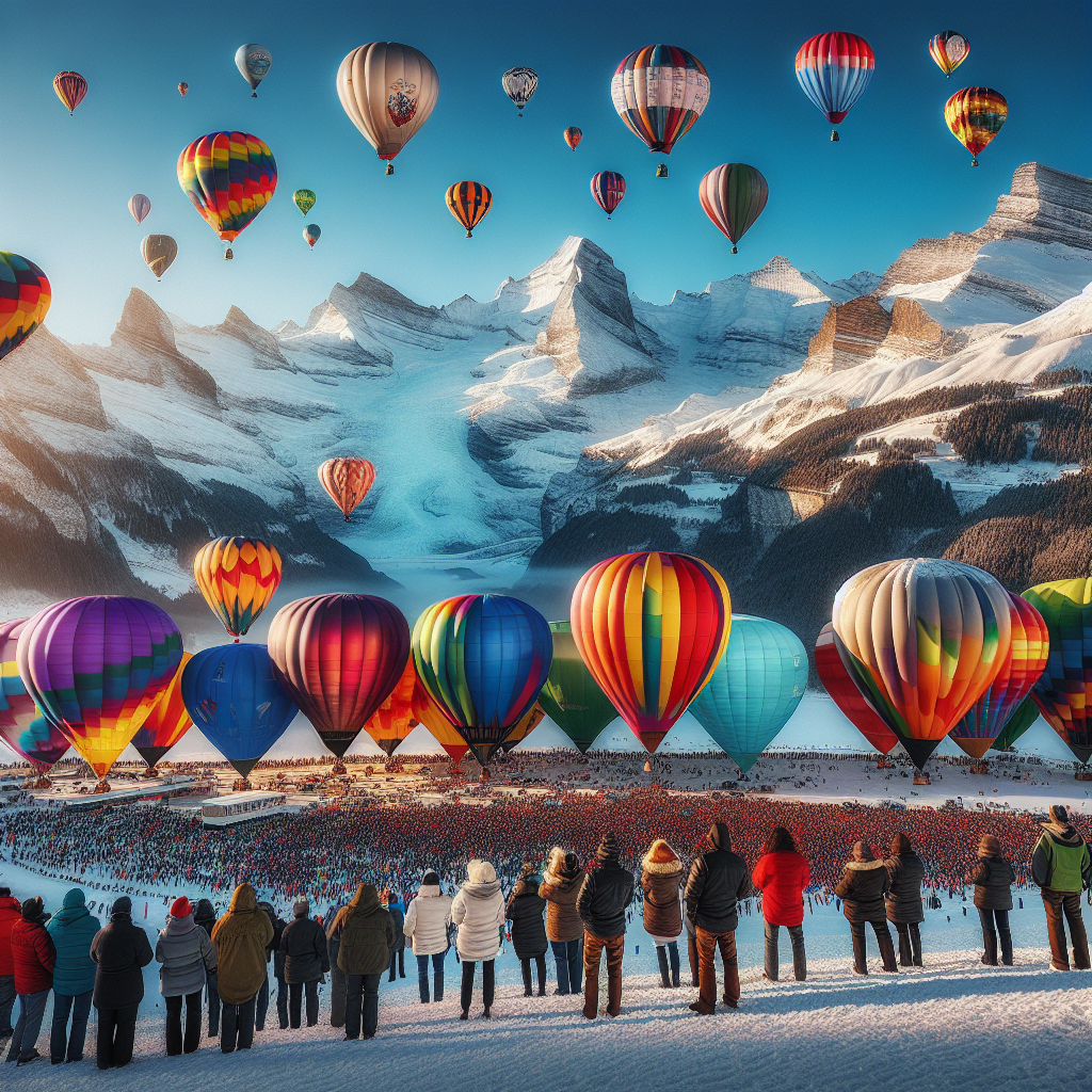 Chateau-d'Oex Balloon Festival - Switzerland Paint By Number