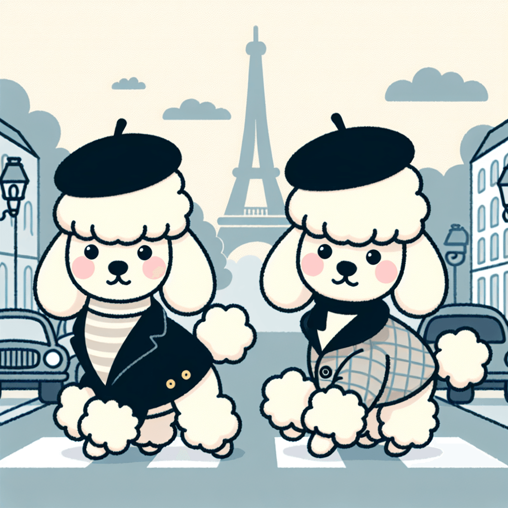 Petite Parisian Poodles Painting Number Kit