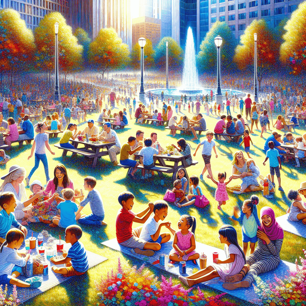 Joyful City Park Painting By Numbers Kit