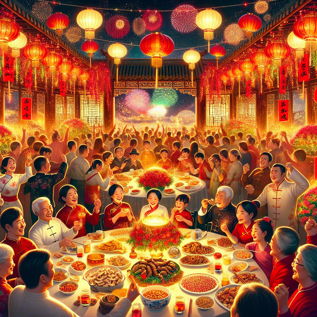 Jubilant Spring Festival - China Numbered Painting Kits