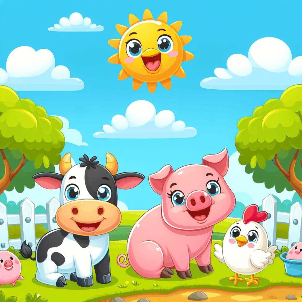 Colorful Farmyard Fun Number Painting