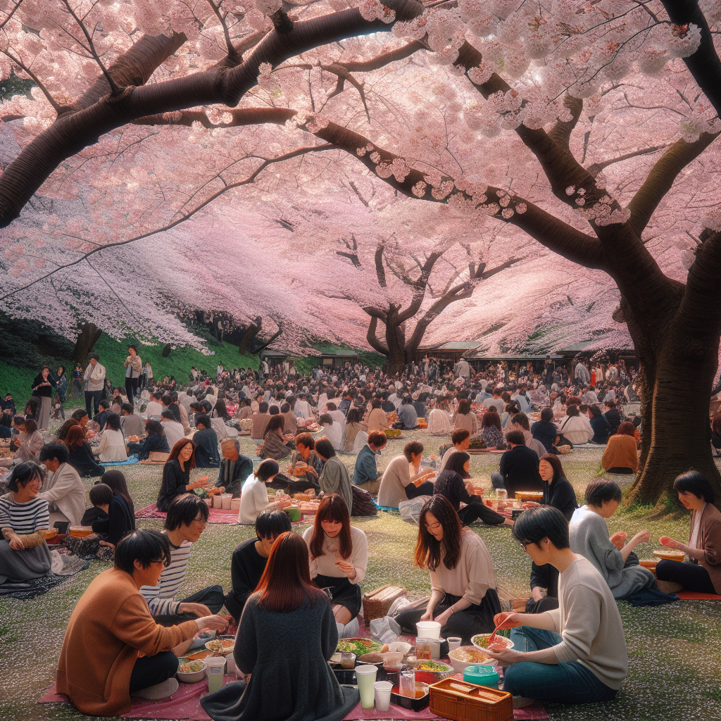 Hanami Festival Painting By Numbers Kit
